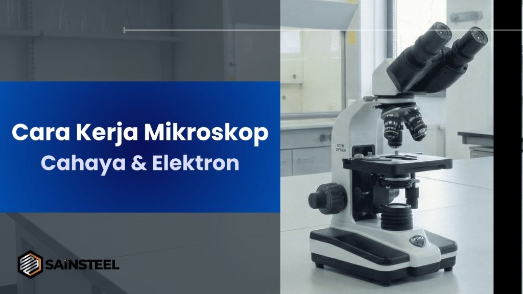 cara kerja mikroskop