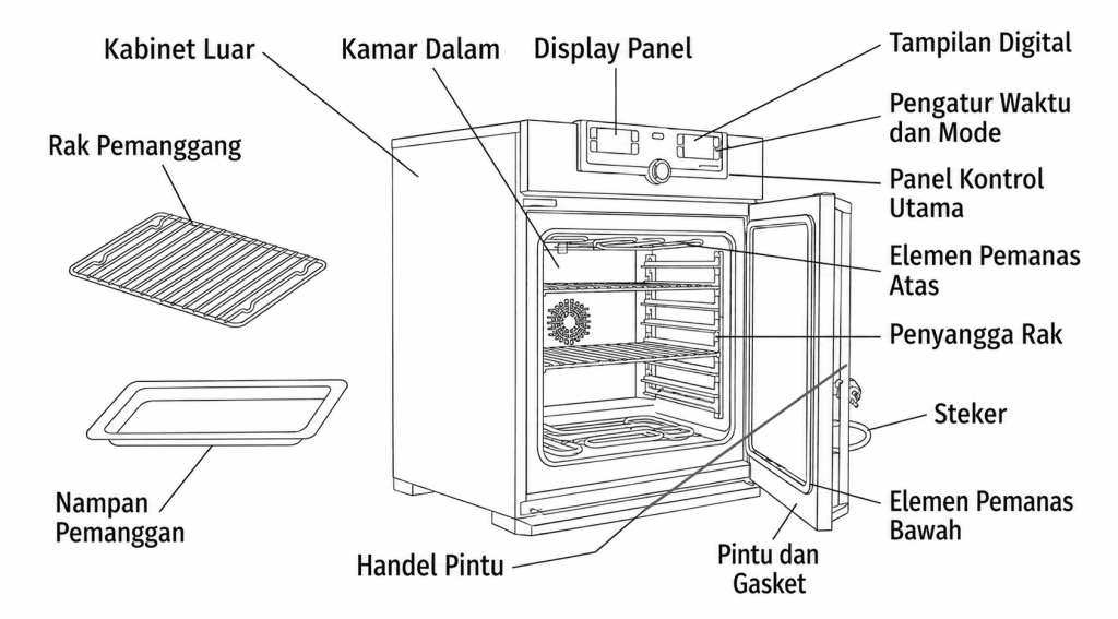 bagian bagian oven laboratorium