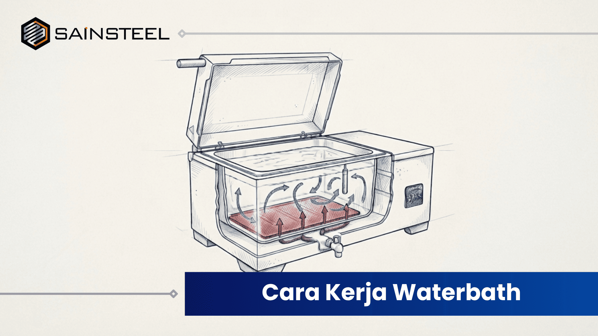 cara kerja waterbath